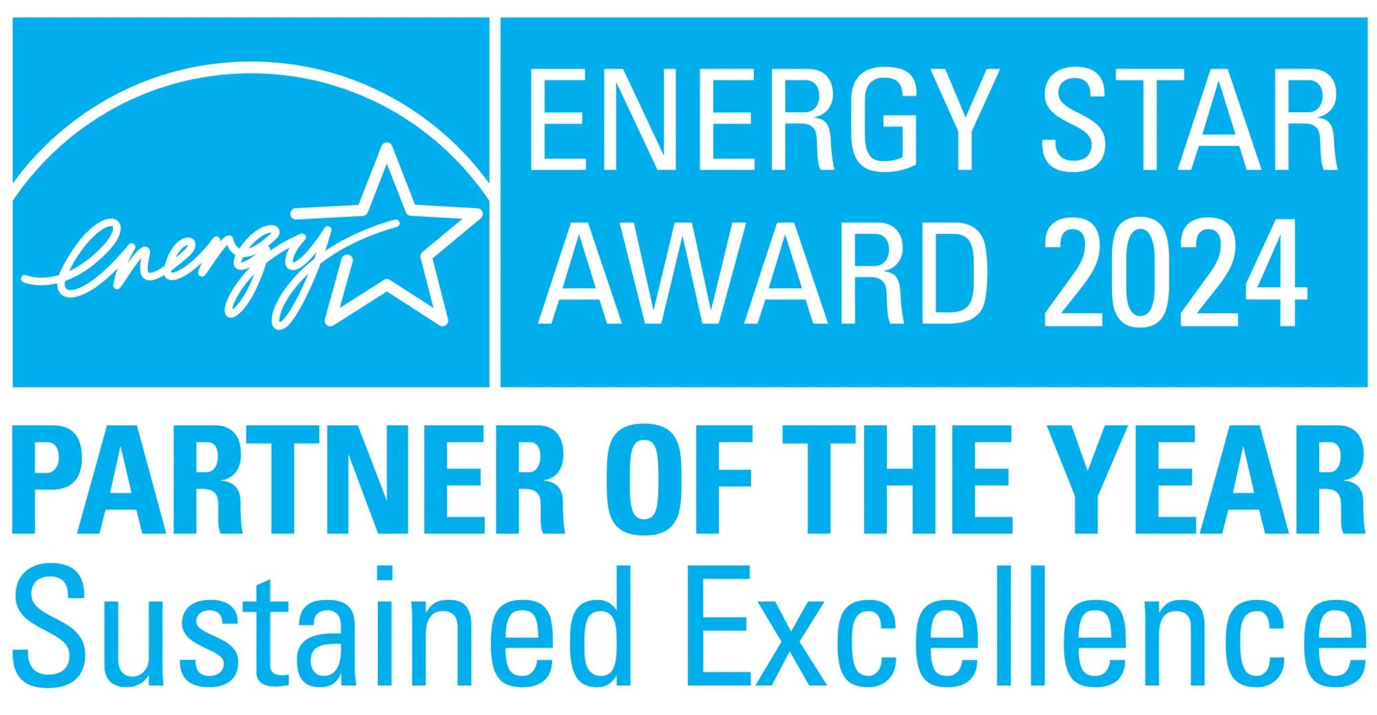 Energy star award 2024 partner of the year sustained excellence logo